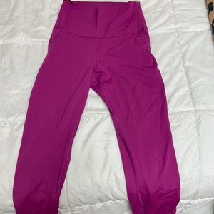 Pink Ruffled Nike Leggings